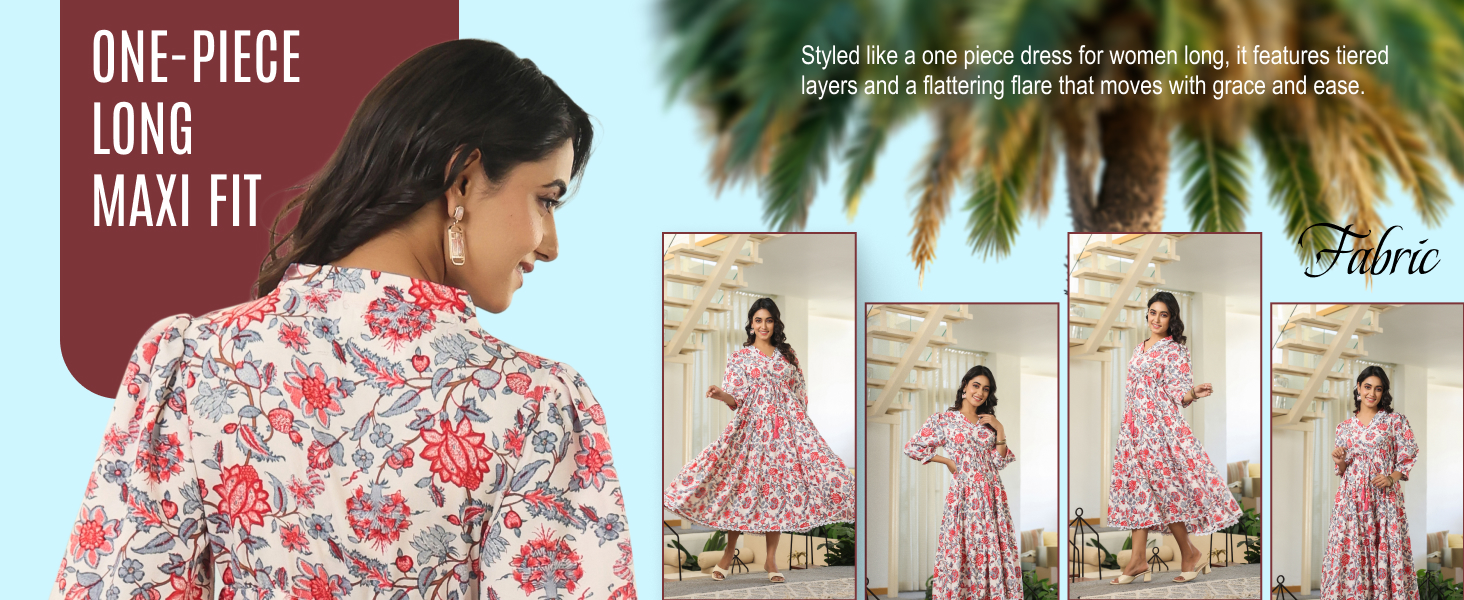 cotton maxi dress for women