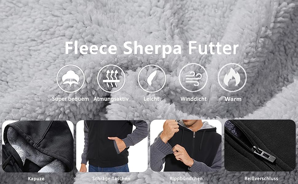 Herren Kapuzenpullover