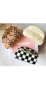 yoemayuner hair claw checker fashion accessories 1
