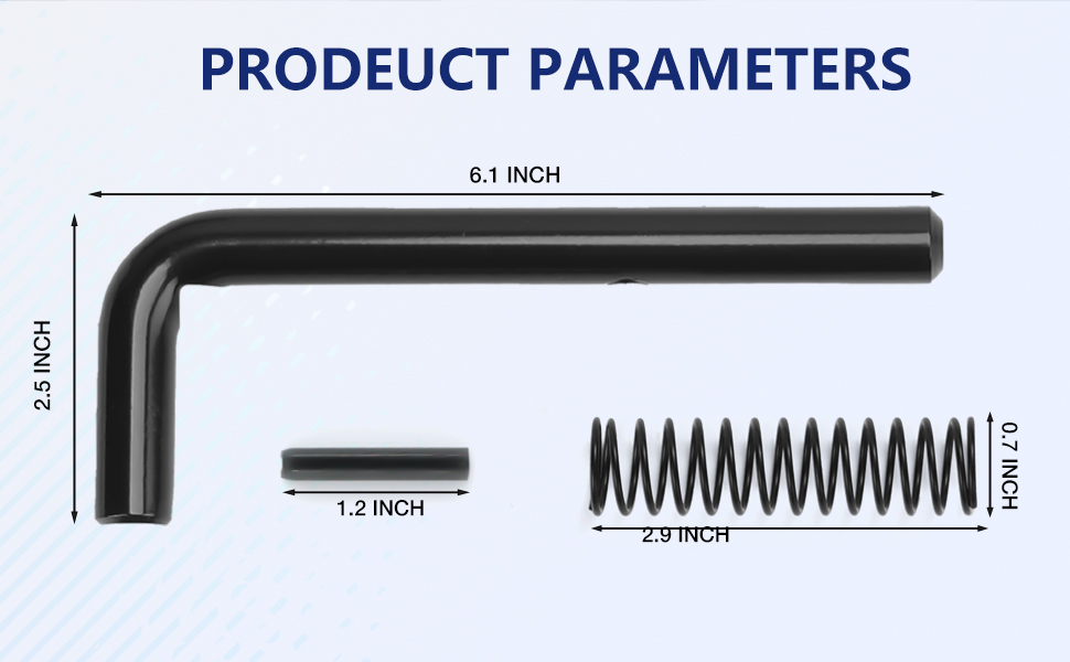 2 Packs Trailer Gate Pin,Trailer Gate Spring Latch Repair