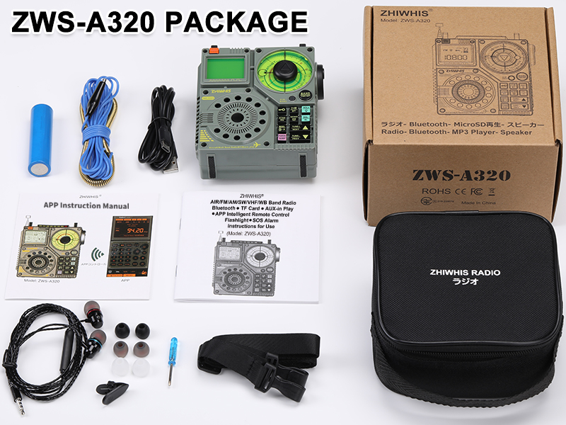 ZHIWHIS Portable Radio Package Included