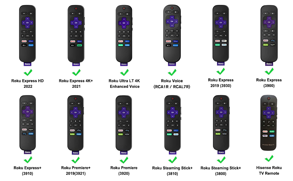 Silicone roku remote case for Roku Voice, Roku Express 4K+ 2021, Hisense Roku TV remote controller
