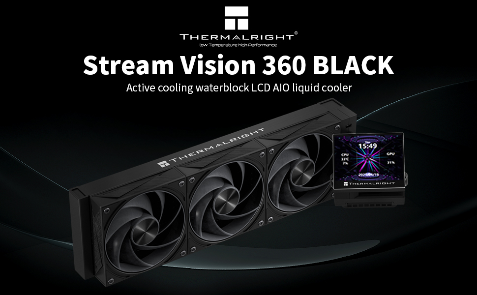 Amazon.com: Thermalright Stream Vision 360 Black CPU Liquid