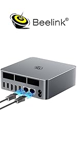 Beelink EQR5 Mini PC,AMD Ryzen 5 PRO 5650U Processor(6C/12T,up to 4.2GHz),16GB DDR4 RAM 500GB NVM...