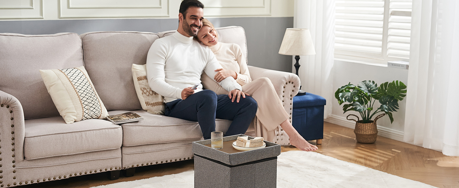 Small Ottoman Storage Box