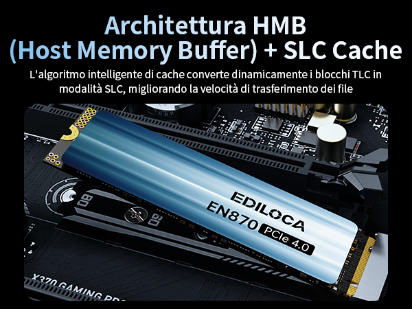 内蔵型SSD EDILOCA EN870 2TB M.2 SSD PCIe 4.0 Amazon | Ediloca EN870 SSD 2TB PCIe 4.0 NVMe M.2 2280 PS5
