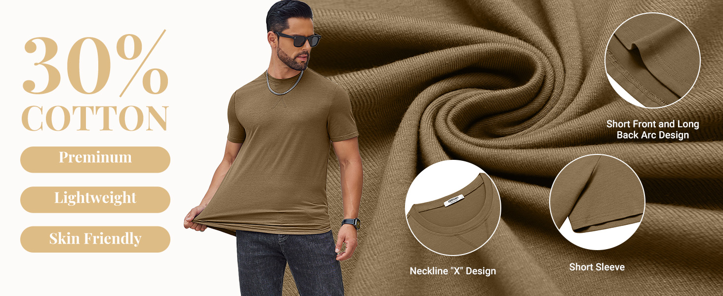 Mens T Shirts Casual Short Sleeve