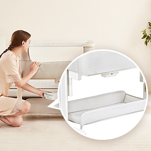 Berceau Cododo Balancelle 3en1 Télécommandé - Popypapa 24 beside crib