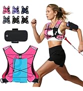 Sportneer Weighted Vest for Women Men: 8lbs/12lbs/15lbs/20lbs/25lbs Weight Vest with Detachable P...