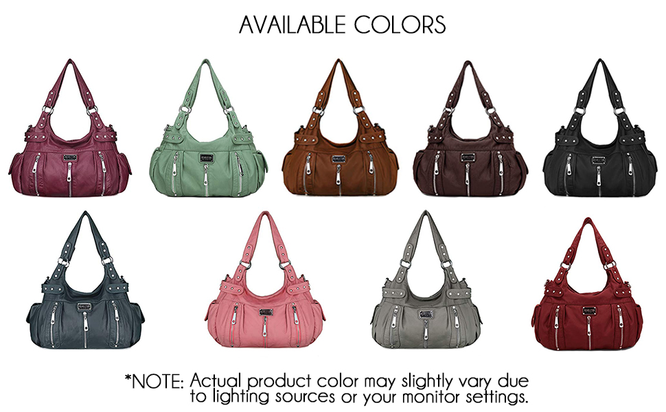 many colors to choose from such as purple, mint, brown, dark brown, black, blue, pink and grey