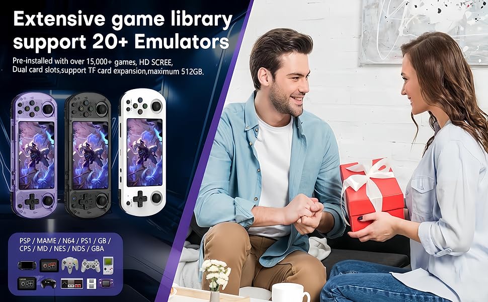 Extensive game library supports 20+ Emulators
