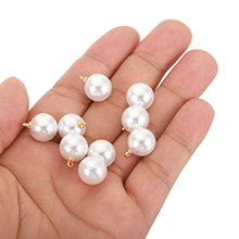 12mm pearl charms, pearl charms for jewelry making, pearl charms for bracelet making