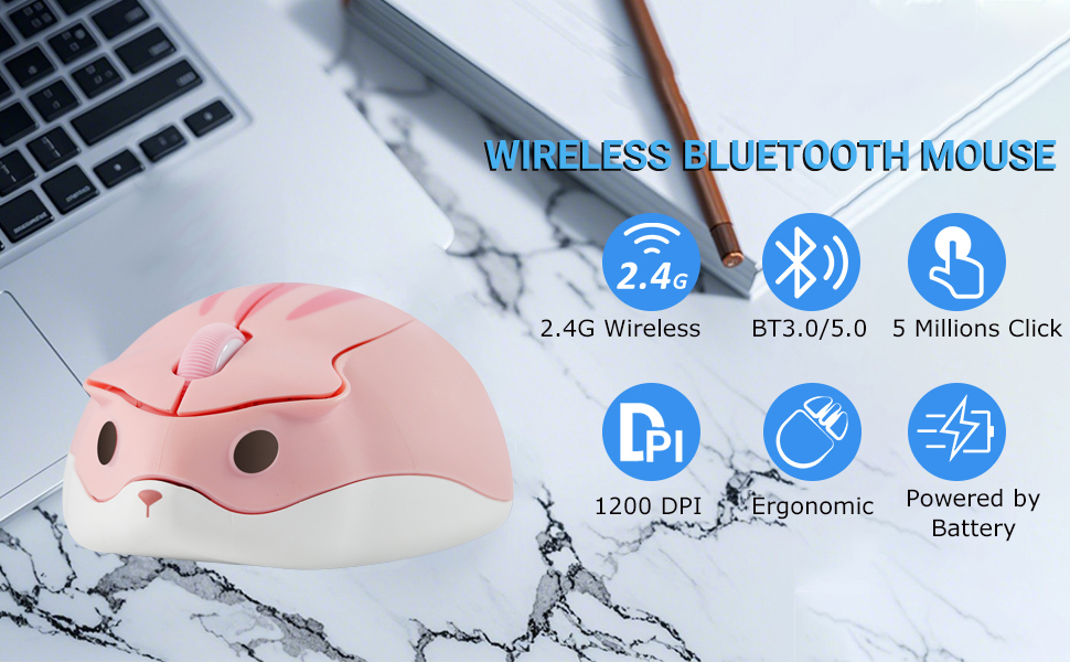 BLUETOOTH-WIRELESS-MOUSE-HAMSTER-CUTE-COMPUTER-LAPTOP-MACBOOK
