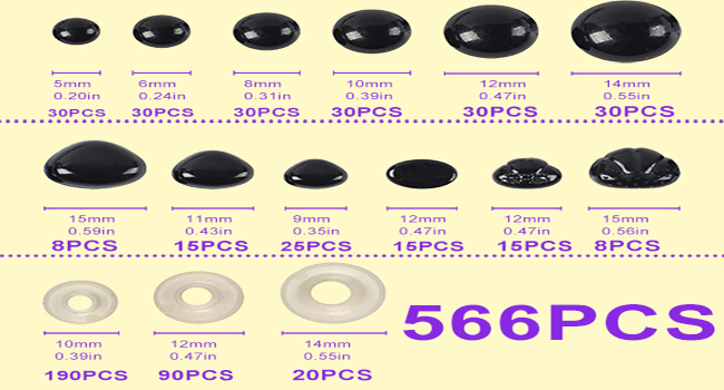 5mm-14mm Safety Eyes