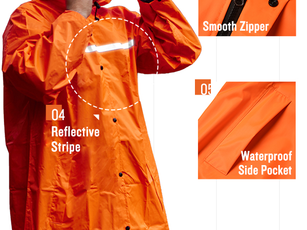 MEN&#39;S LONG RAIN JACKET