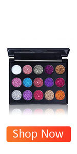 15 Colors Glitter Shimmery Sparkle Glittery Eyeshadow Makeup Palette Pallet