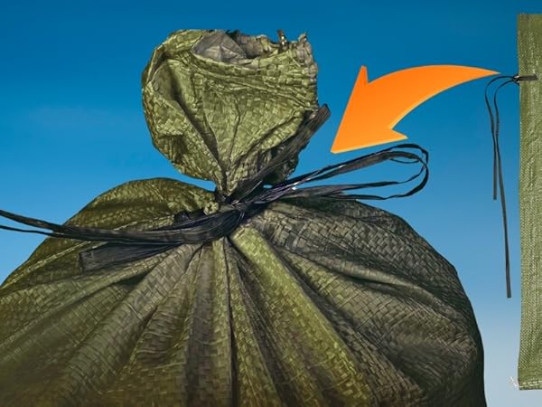 Amazon.com: Empty Sandbags Military Green with Ties (Bundle
