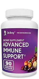 Dr. Bergs Advanced Immune Support - Daily Immunity Multi-System Defense Supplement