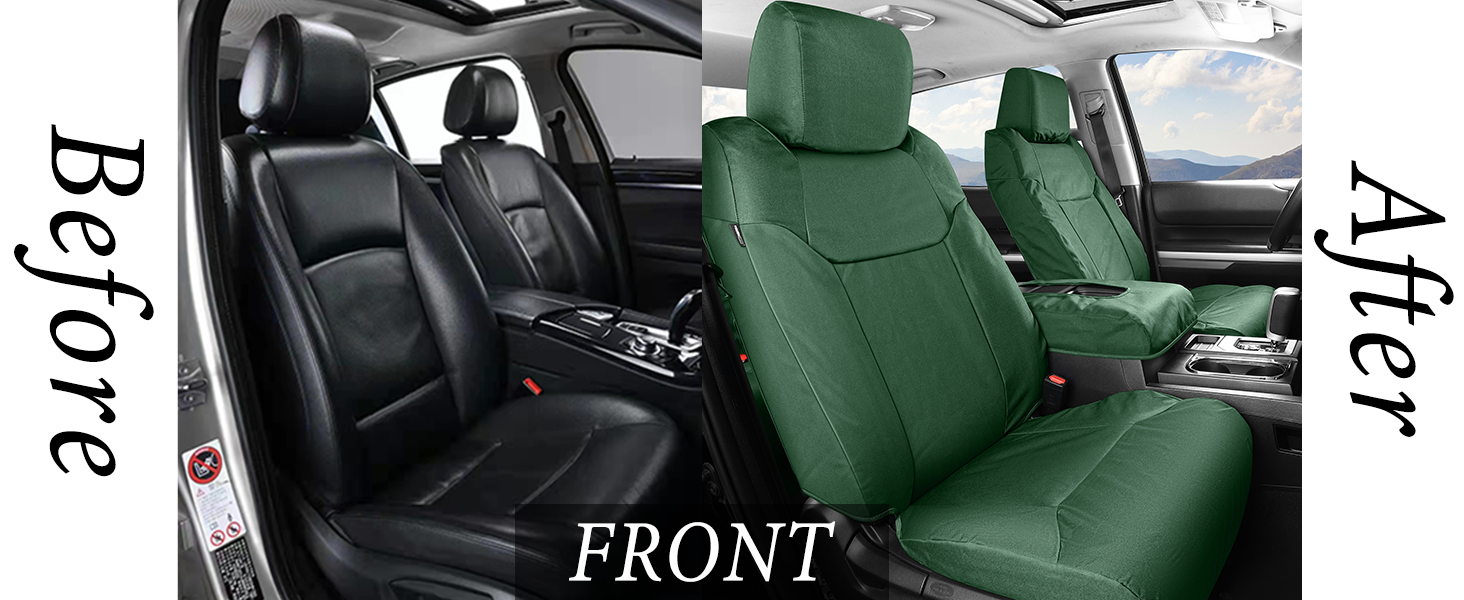 Truckiipa Seat Covers for Toyota Fit for 20052015 Double/Crew Cab SR