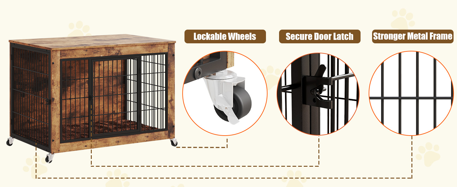 dog crate with wheels