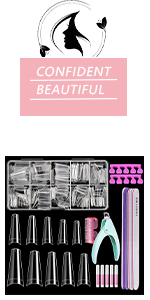 Clear Coffin Nail Tips
