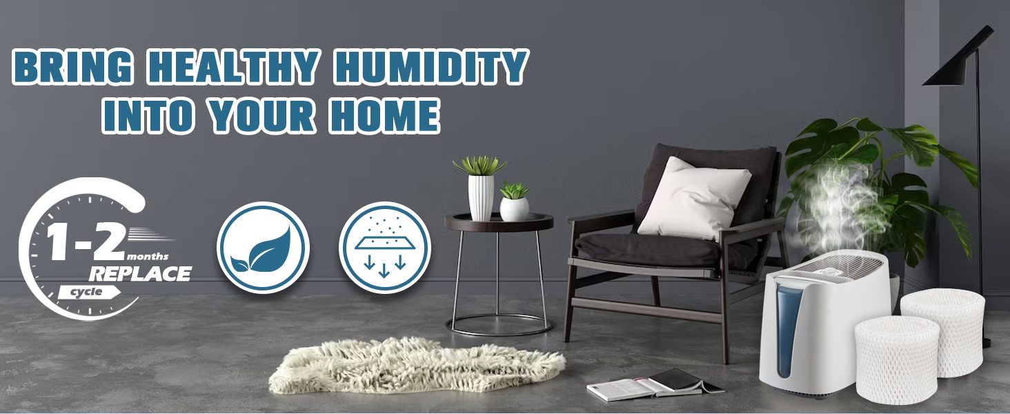 WF2 Humidifier Filter Replacement for Vicks Kaz Humidifier