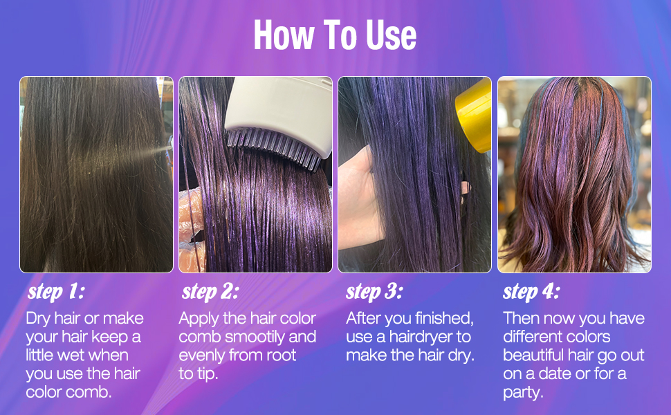 Temporary Hair Coloring Dye Wax 5 Colors, Comblor Hair