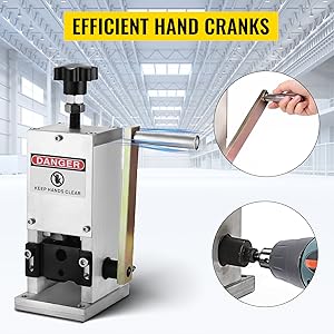 VEVOR Machine A Denuder Manuelle 1,5-25 Mm Pince A Denuder Fils, 15 M/min Lame Remplacable Machine A Denuder Cable En Alliage DeAluminium Avec Panneau DeAlimentation Pour Recuperation Recyclage Fil 15 Machine à Dénuder Manuelle