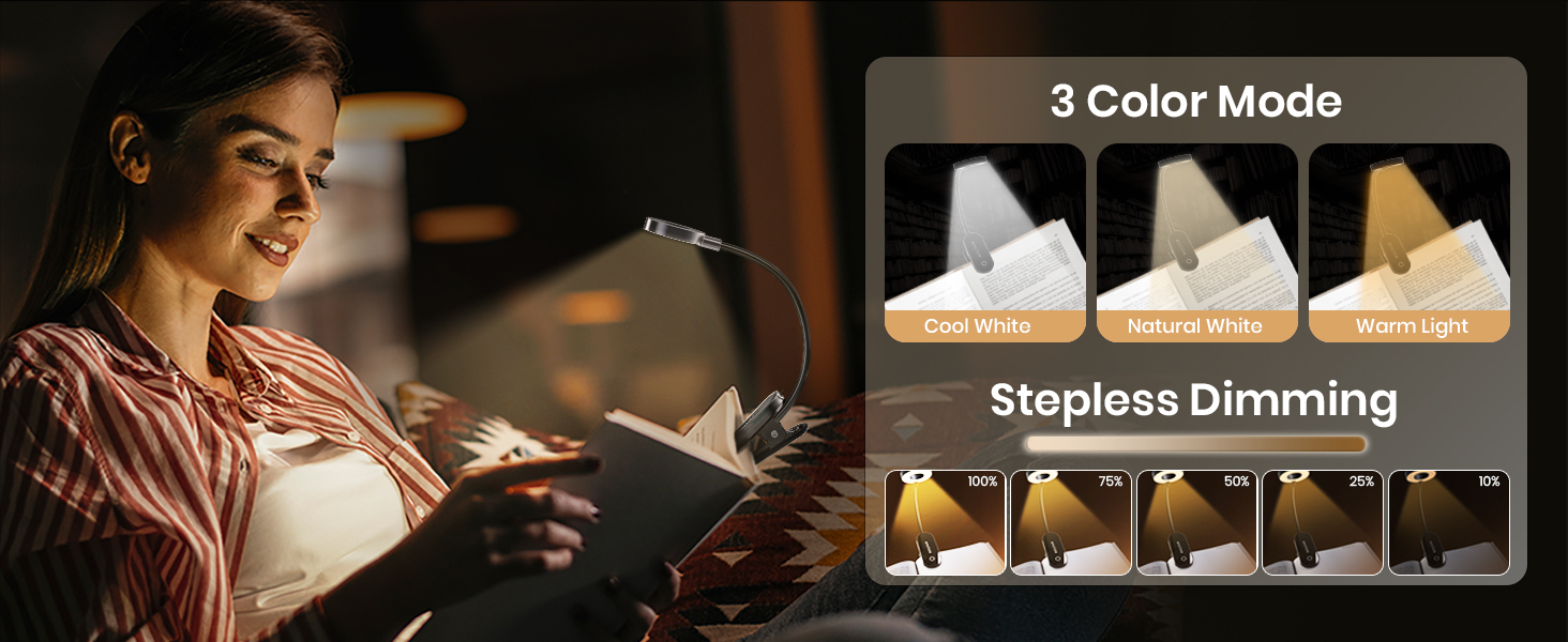 book light 3 Color mode