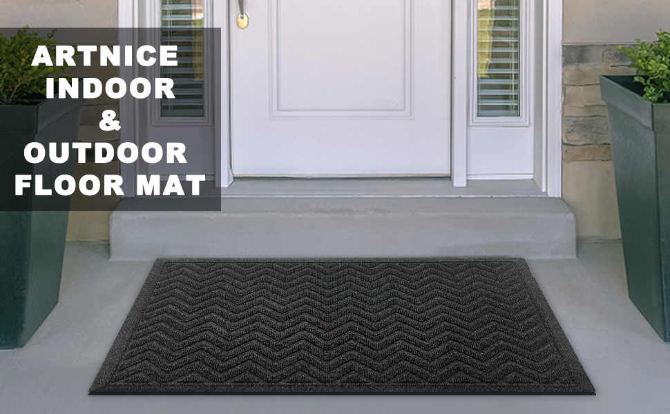 Artnice Door Mat Indoor Entrance, Non Slip Inside Door Mats for Front
