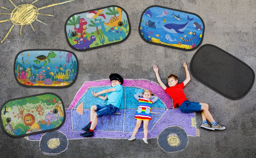 Badabulle Car Window Shades For Baby | Car Sun Shade For Babies