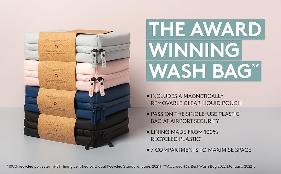 wash toiletry cosmetic bag hanging eco