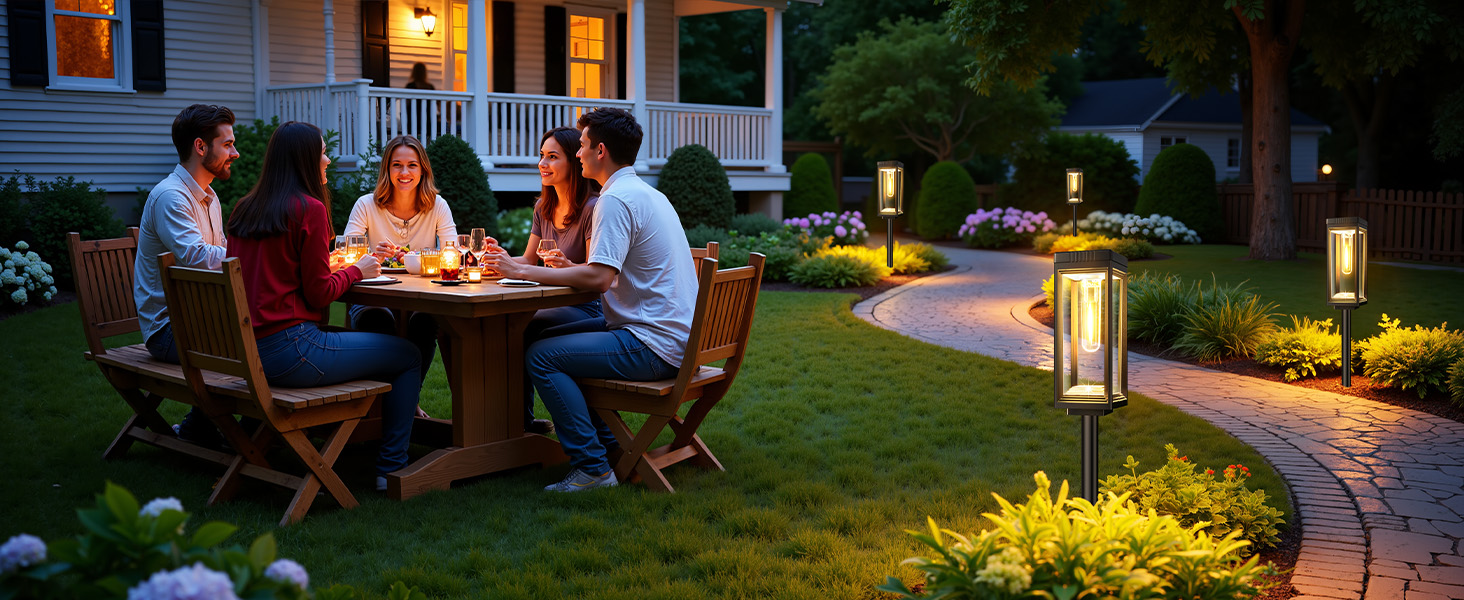 pathway lights solar powered modern