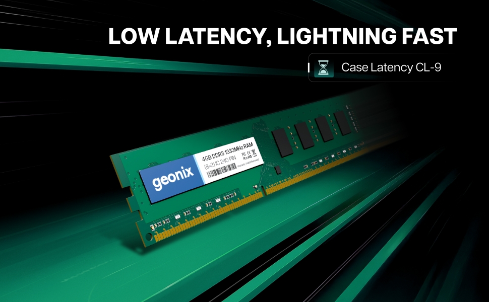 Geonix Ram DDR3 $ GB 1333MHZ