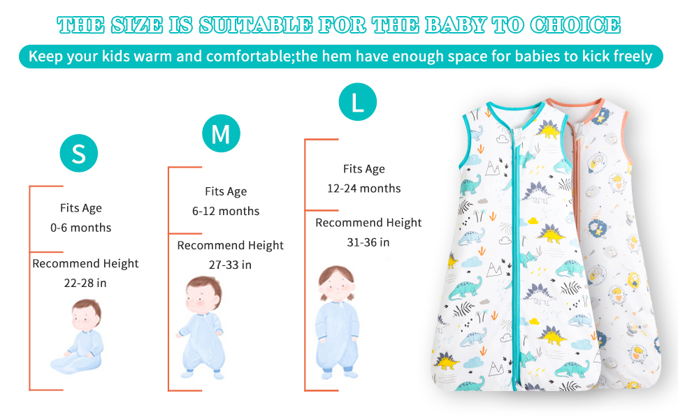 IULONEE Baby Sleep Sack, Infant Wearable Blanket Breathable