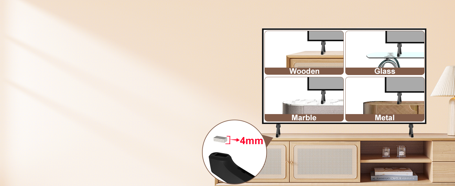 Base Stand for Samsung TV Legs, for UN55TU7000BXZA UN55TU700DFXZA UN55TU700DF
