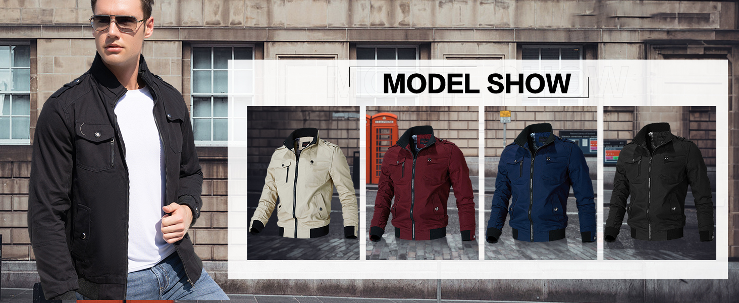 Oymyakon Men's Casual Military Jacket Stand Collar India | Ubuy