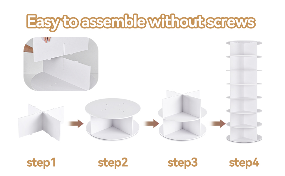 7 Tier Rotating Shoe Rack Tower