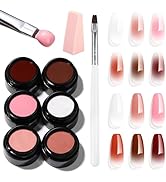 Makartt Ombre Gel Nail Polish Kit: 6 Colors Gradient Blush Effect, Upgrade Pat Painting Gel with ...