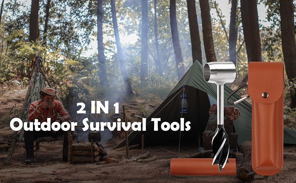 Hand Auger Wrench, Scotch Eye Wood Auger, Survival Gear and Equipment