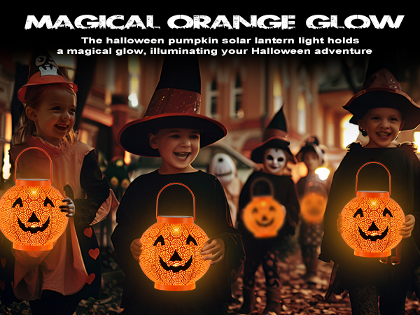 ライト・ランタン DIABLO Toodour Solar Halloween Lights Outdoor, 4 Packs Super Larger