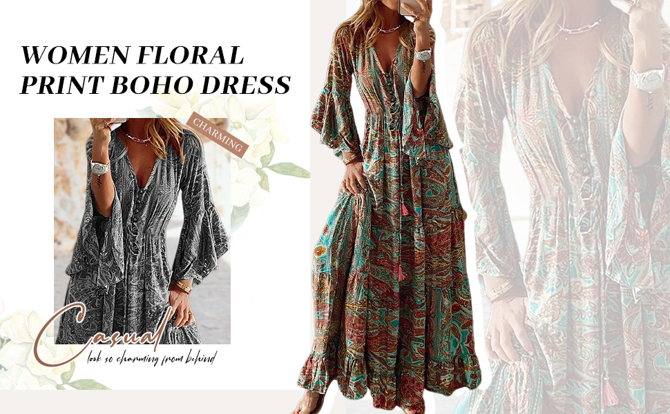 Taylor愛用ブランド♪Boho Goddess Dress*1970'BOHOワンピース Taylor愛用ブランド♪Boho Goddess Dress*1970'BOHOワンピース