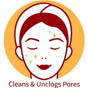 Cleans and Minimizes Pores