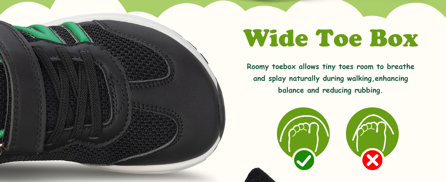 wide toe box sneakers