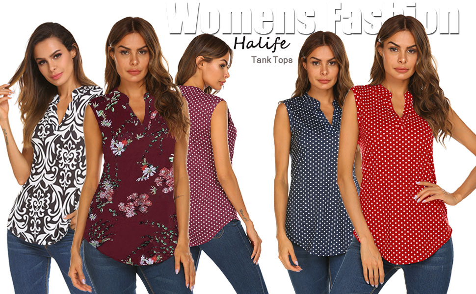 sleeveless tops for women
