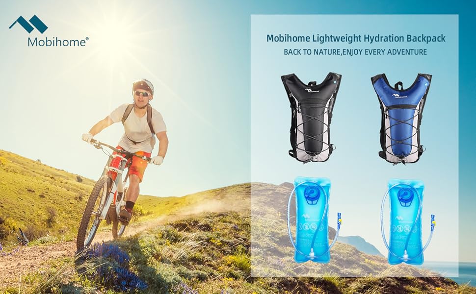 Mobihome Lightweight hydration backpack with insulated water bladder