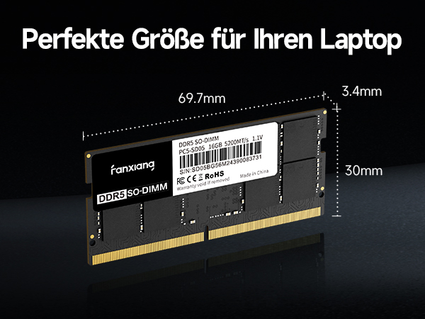 fanxiang SODIMM 64GB Kit DDR5 RAM 5600 MT/s CL45