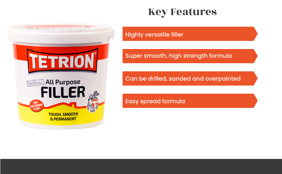 Tetrion The Original All Purpose Ready Mixed Filler, 2 kg Amazon.co