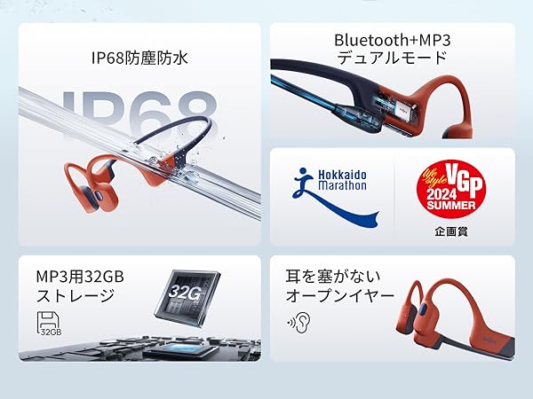 shokz openswim 骨伝導イヤホン ブルー 収納ケース付き shokz openswim 骨伝導イヤホン ブルー 収納ケース付き