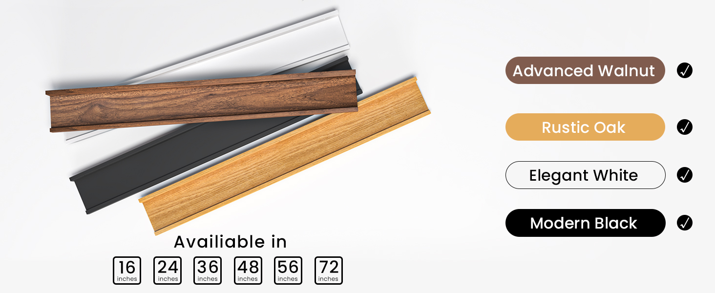 Heimlove Picture Ledge Shelf, Floating Shelves Set of 2, 24